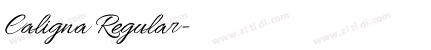 Caligna Regular字体转换 Caligna Regular字体转换